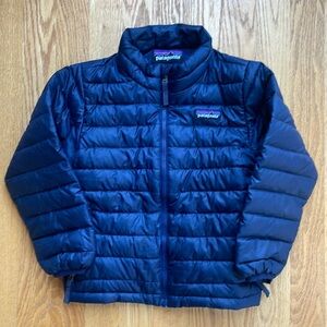 Patagonia Down Jacket- navy size 4T